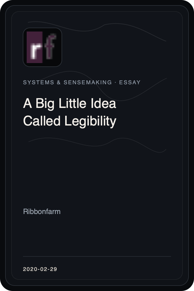 Logo treatment for A Big Little Idea Called Legibility