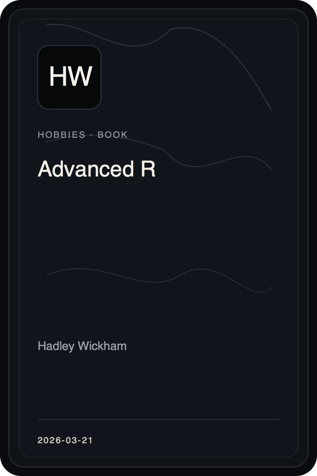 Cover treatment for Advanced R