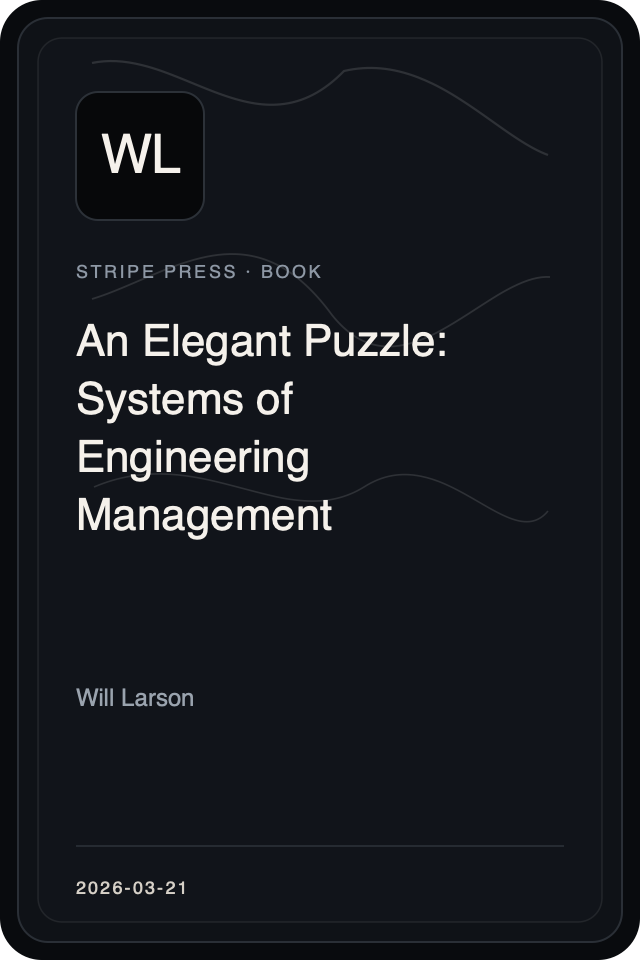 Cover treatment for An Elegant Puzzle: Systems of Engineering Management