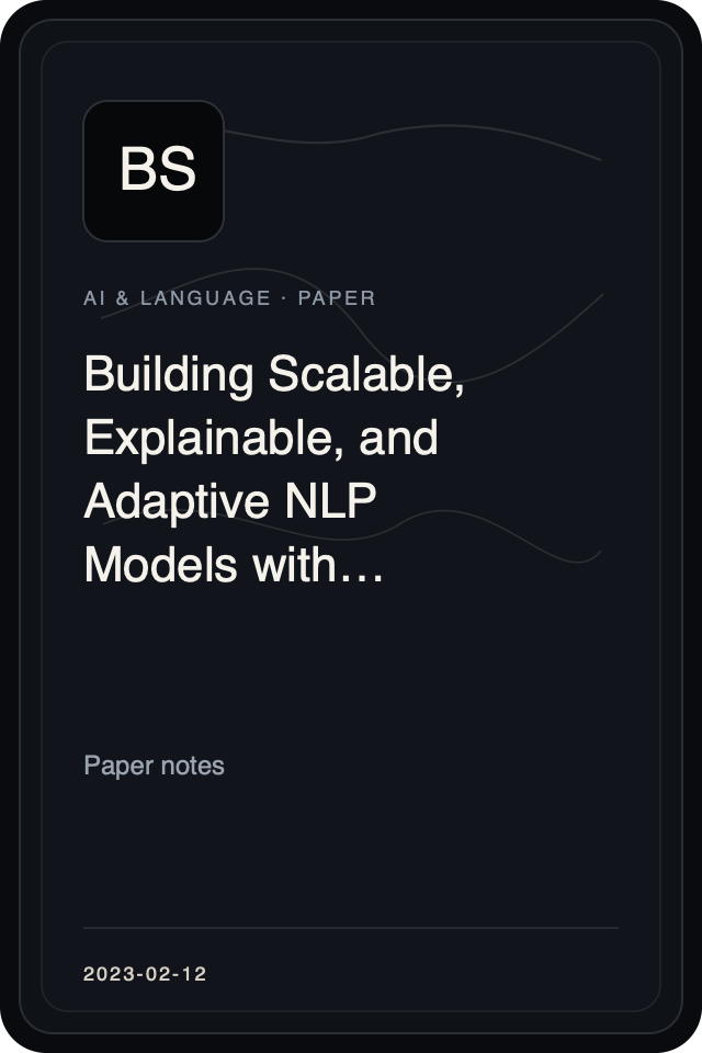 Cover treatment for Building Scalable, Explainable, and Adaptive NLP Models with Retrieval