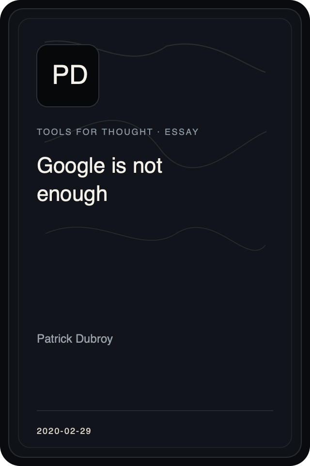 Cover treatment for Google is not enough