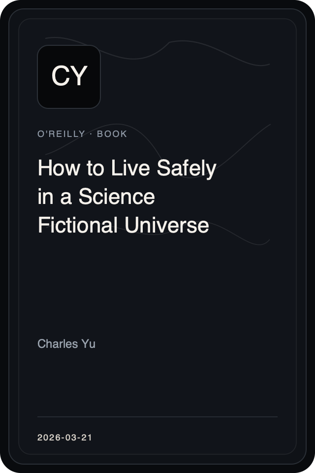 Cover treatment for How to Live Safely in a Science Fictional Universe