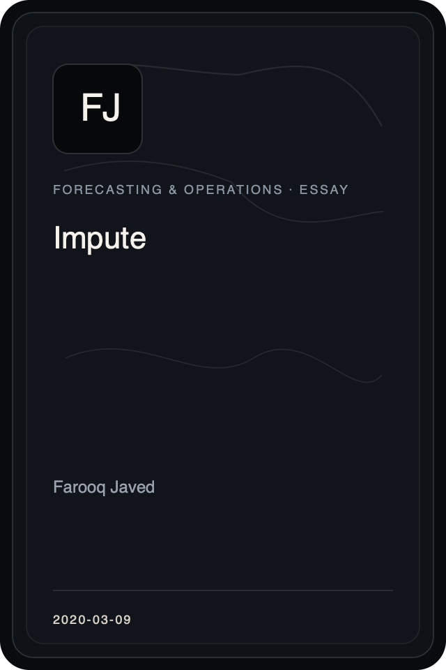 Cover treatment for Impute