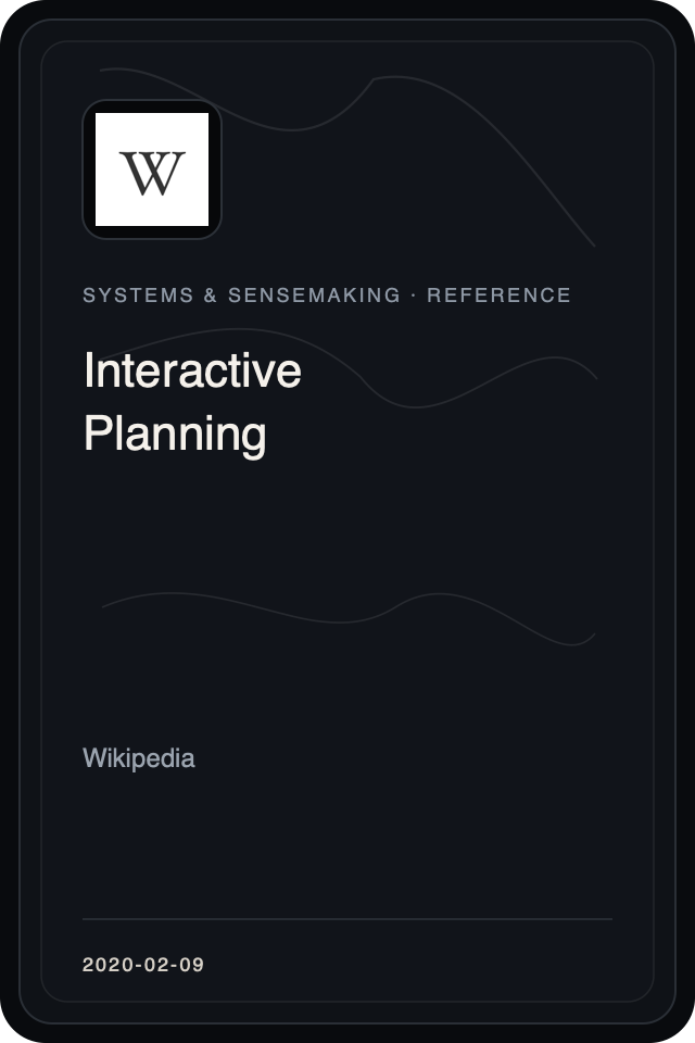 Logo treatment for Interactive Planning