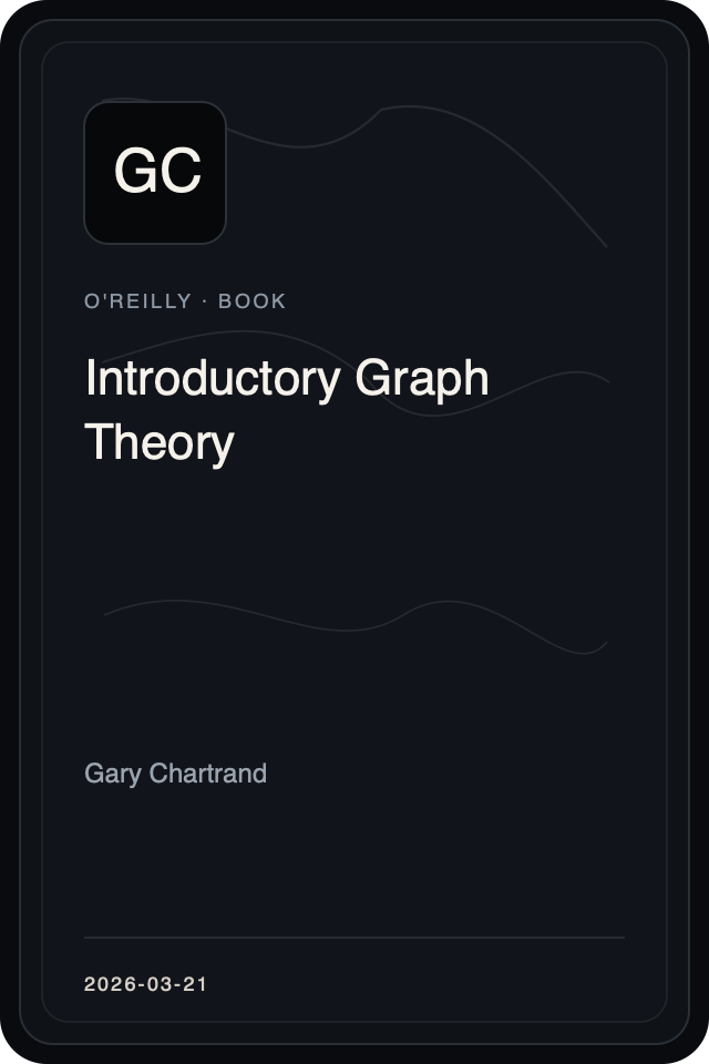 Cover treatment for Introductory Graph Theory
