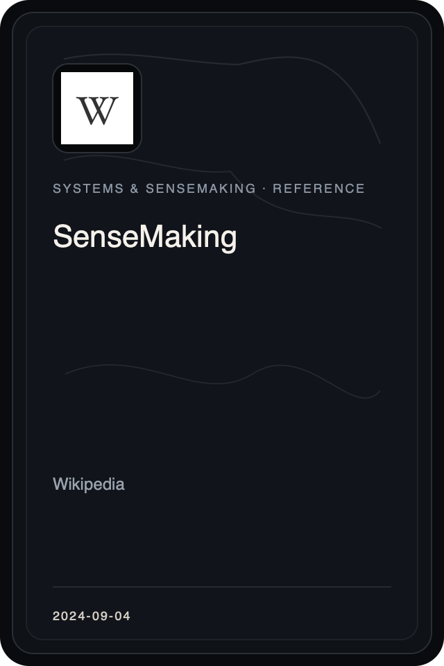 Logo treatment for SenseMaking