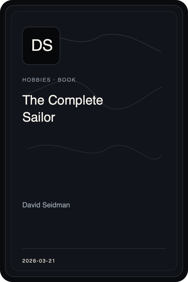 Cover treatment for The Complete Sailor