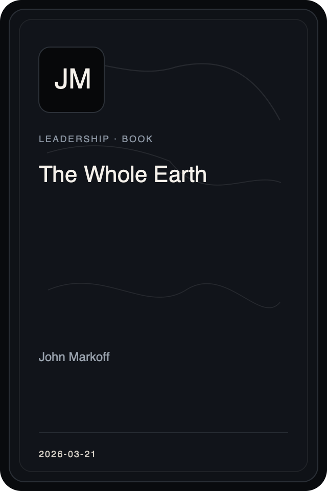 Cover treatment for The Whole Earth